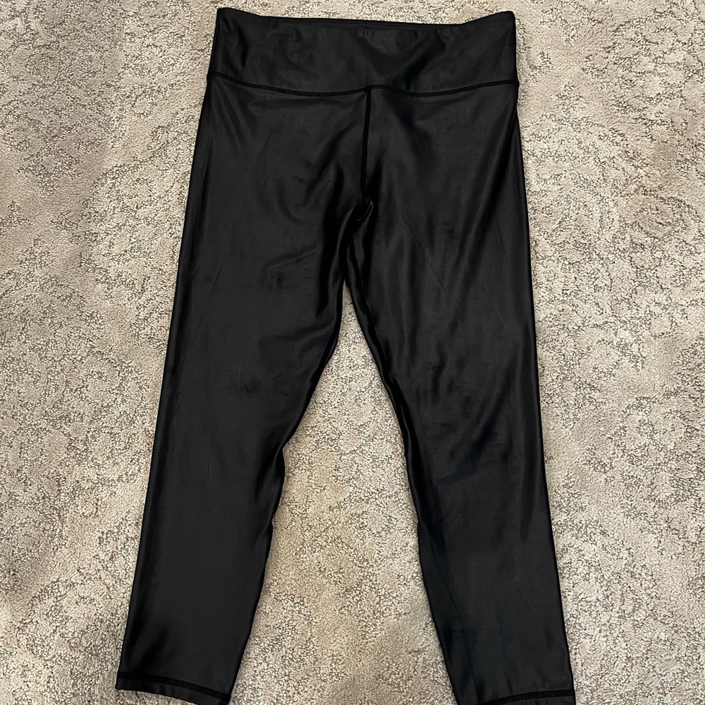 Zyia Active black light n tight metallic leggings